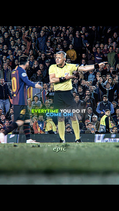Messi Shows Respect To Referee 💀