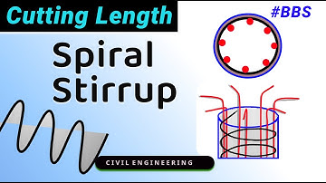 Calculate Cutting Length of Spiral Stirrups || Find Out Helical Stirrups Cutting Length || BBS
