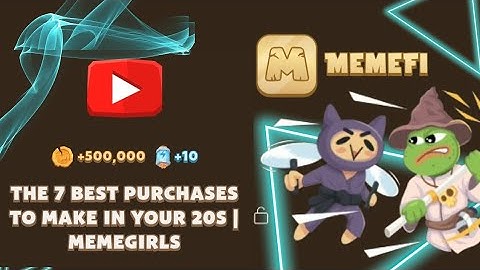 The 7 BEST Purchases To Make In Your 20s | MemeGirls