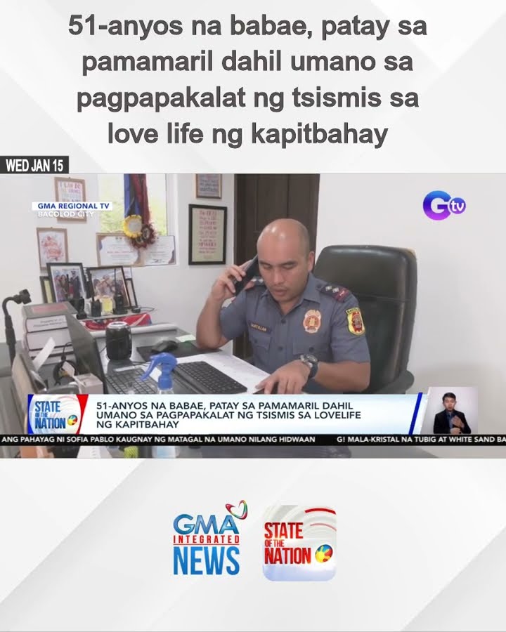 51-anyos na babae, patay sa pamamaril dahil umano sa pagpapakalat ng tsismis sa love life... | SONA