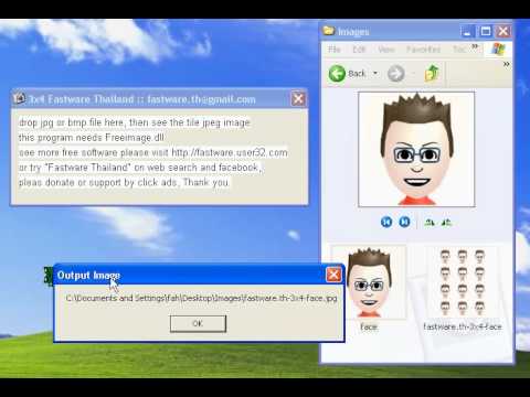 How-to make tile image 3x4p ทำรูปติดบัตรอย่างง่าย