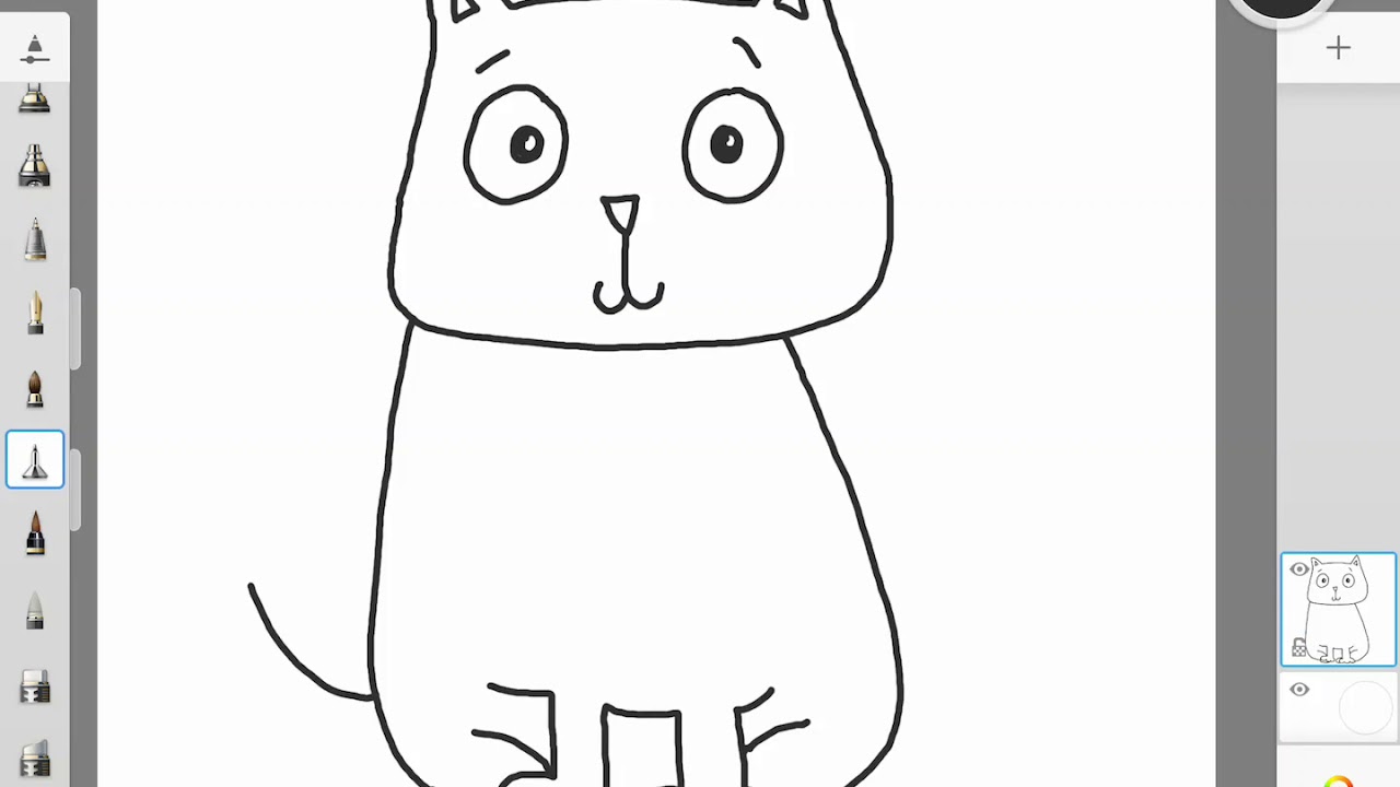 Sevimli kedi nasıl çizilir YouTube