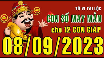 CON SỐ TÀI LỘC HÀNG NGÀY,  THỨ SÁU (08-09-2023)  CHO 12 CON GIÁP: Giàu có & Thịnh Vượng