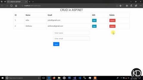 CRUD in ASP.NET using C#.NET Insert, Select, Update, Delete querys in SQL