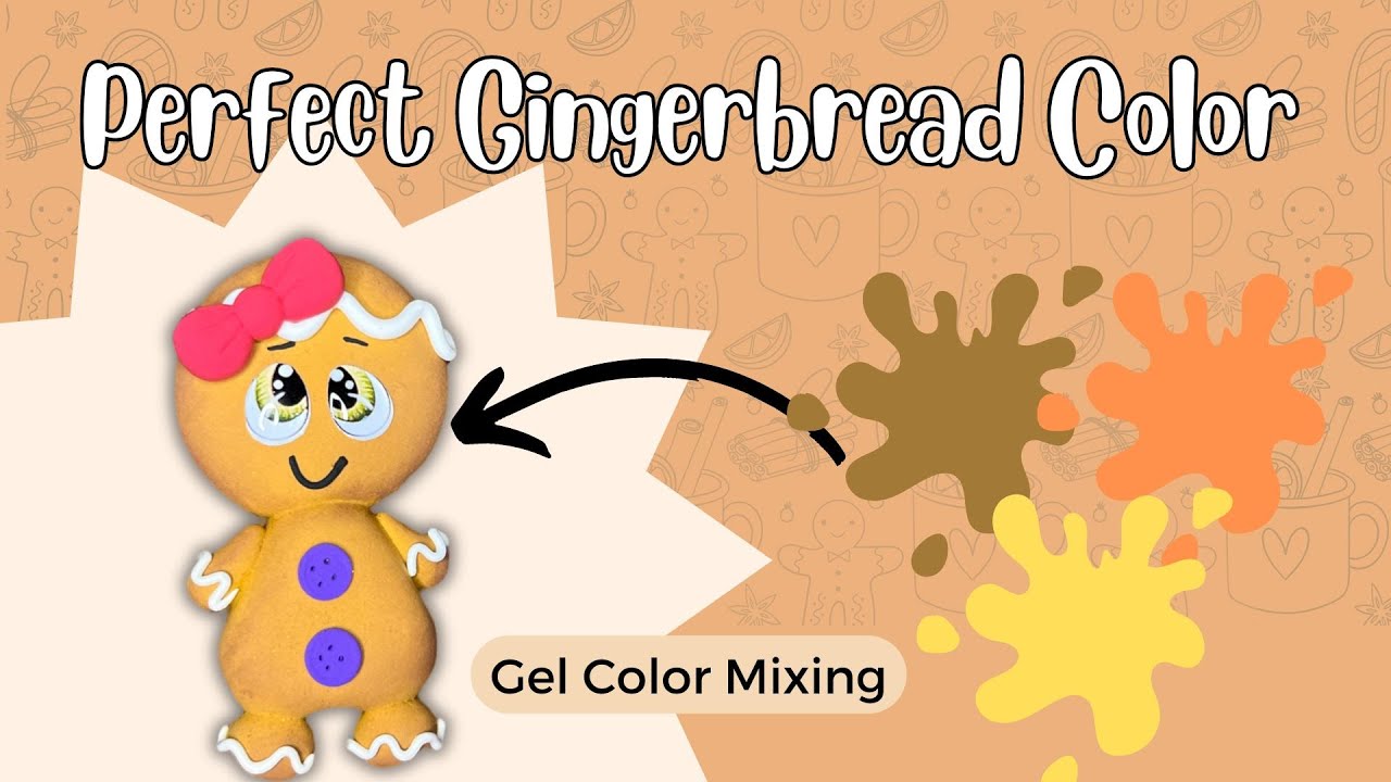 How to mix the perfect Gingerbread Color for Foam Clay