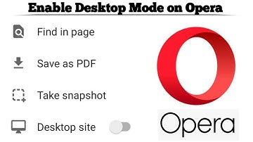 How to Enable Desktop Mode on Opera Browser app Android | Request desktop version of a website