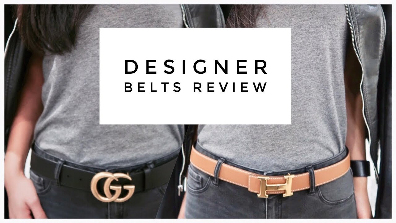 Designer Belts Review รีวิวเข็มขัด Hermes, Gucci l Pammie E - YouTube