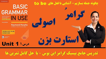 آموزش گرامر انگلیسی به زبان ساده | دوره رایگان Grammar in Use با حل تمرین‌ها (یونیت ۱: فعل to be)