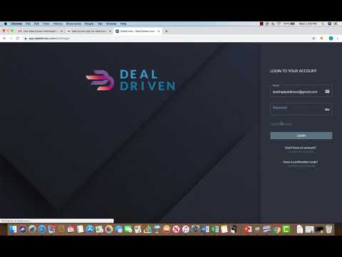 How to Login to Deal Driven and What happens if I forget my Password