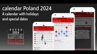 calendar Poland 2024