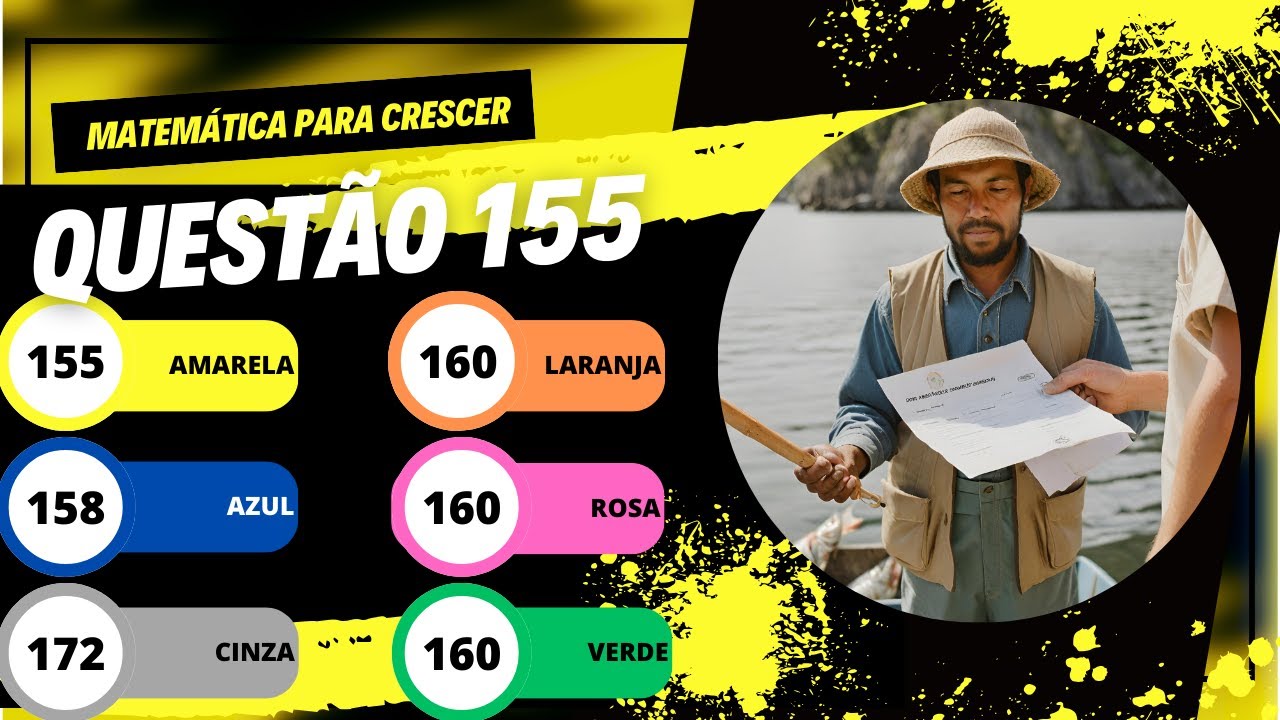 QUESTÃO 155 ENEM 2023 CADERNO AMARELO Um pescador tem um custo fixo ...