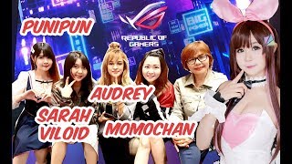 ROG GIRLS AUDREY, SARAHVILOID, MOMOCHAN & Team RRQ, Team Aerowolf DI EVENT ROG