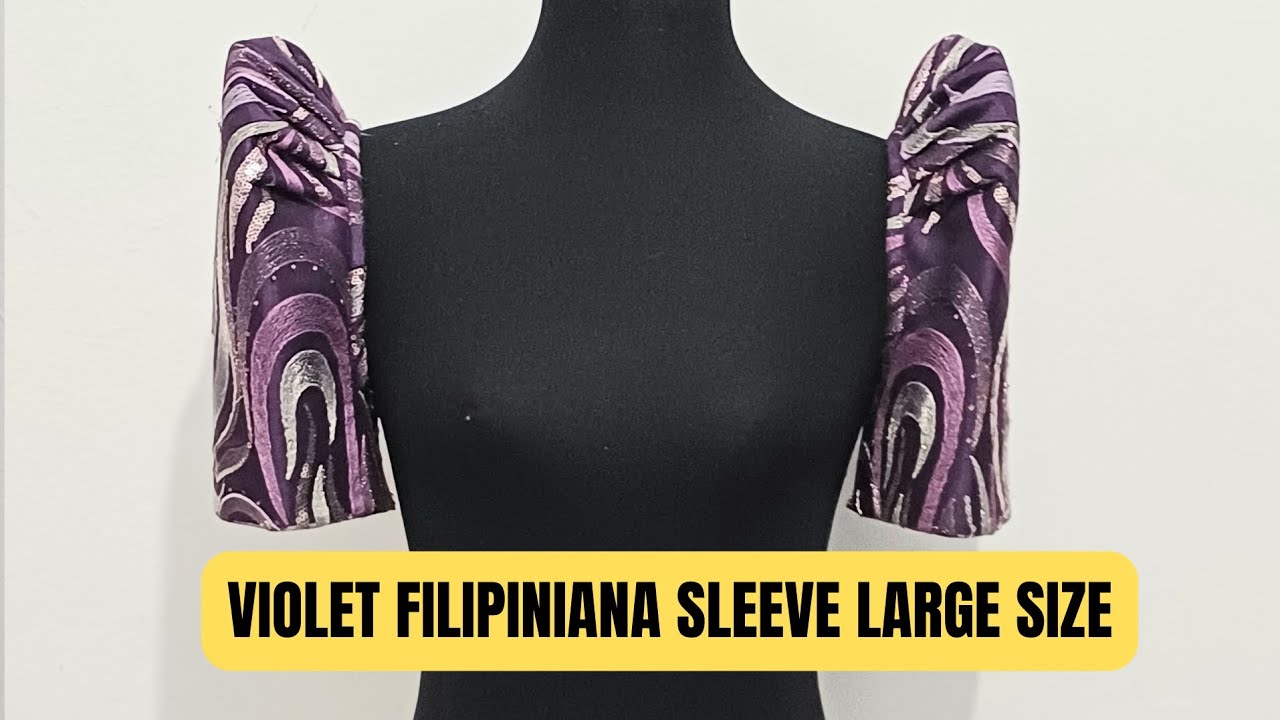 Part 3 Pagtatahi ng Filipiniana Sleeve - Violet
