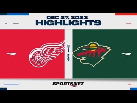 NHL Highlights | Red Wings vs. Wild - December 27, 2023