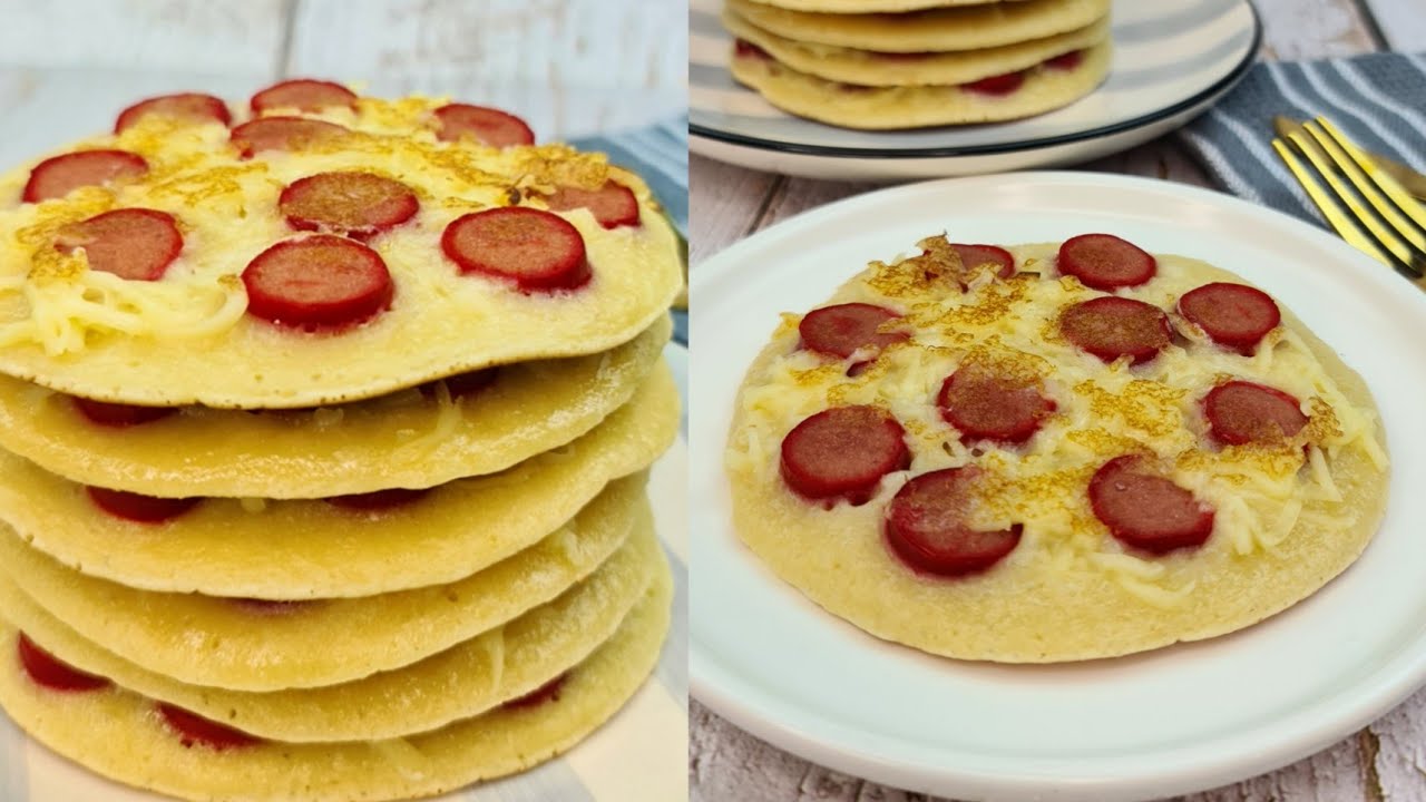 HOTDOG & CHEESE PANCAKES The Best Pancakes Easy Breakfast Recipe