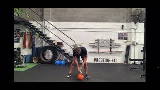 Explosive Banded Kettlebell Swing demonstration