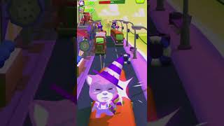 Talking Tom Hero Dash Red Flame Ben Defeat All Rakoon Bosses With Super Speed Gameplay World #shorts