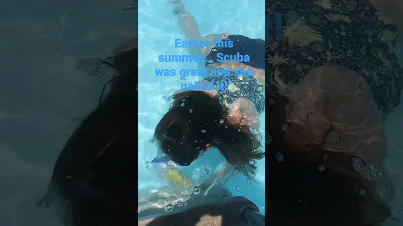 Watch Summer Scuba in backyard pool....early intro. on YouTube Watch Summer Scuba in backyard pool....early intro. on YouTube