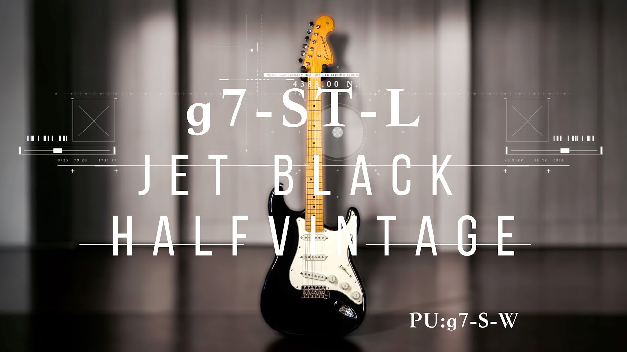 g'7 Special】g7-ST-L/FM Jet Black HalfVintage【g7-S-WS】 - YouTube