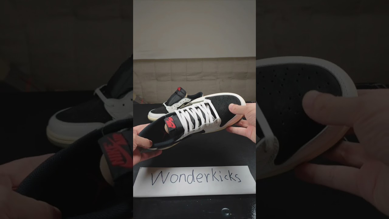 UA Jordan 1 Retro Low Travis Scott Olive Unboxing Wonderkicks