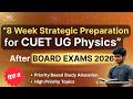 CUET UG 2026 Physics 8 Week Strategic Preparation in Hindi🔥High Priority Topics