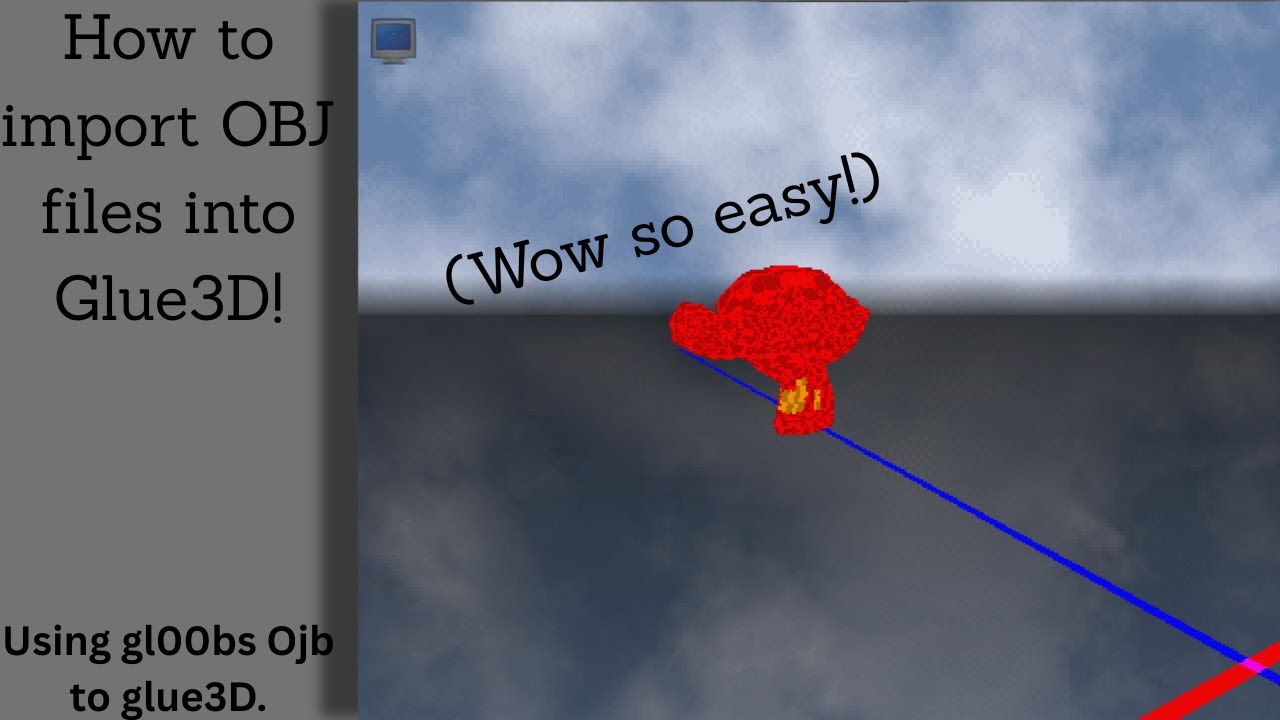 How to import OBJ files into Glue3D - YouTube