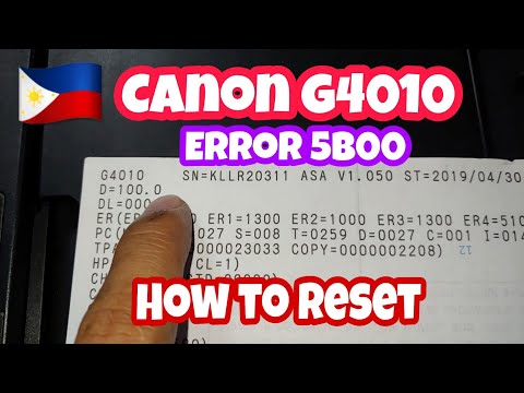 video Reset Máy In Canon G4010