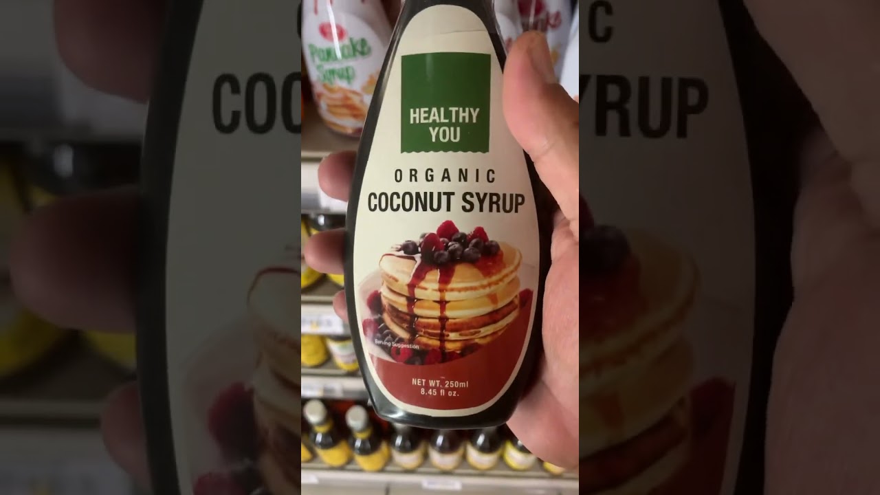 Organic coconut syrup