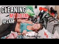 CLEANING MY NASTY ROOM AT 2AM (worst it's ever been)