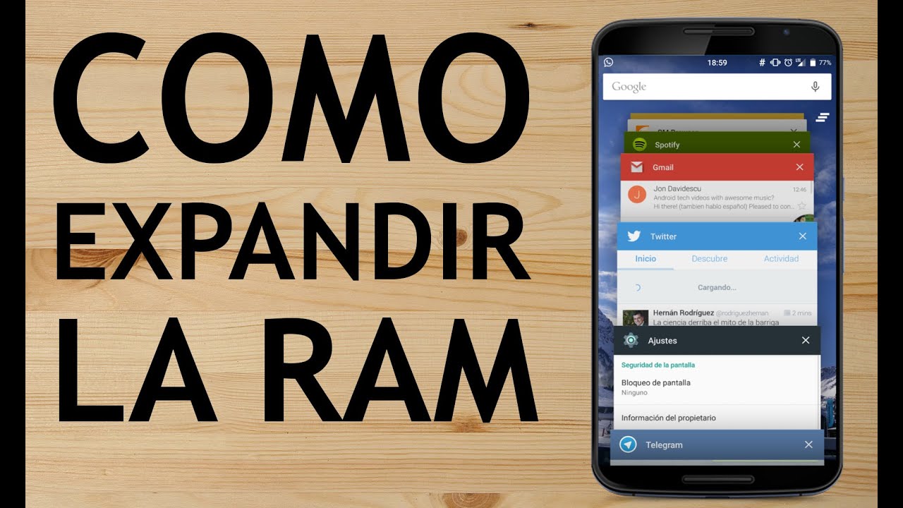 Como ampliar la memoria RAM en Android - LA VERDAD - YouTube