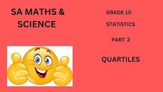 Grade 10 # Statistics # Part2 #Quartiles
