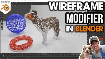 How to use the WIREFRAME MODIFIER in Blender!