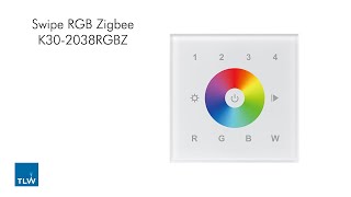 TLW | Swipe RGB LED Dimming Zigbee Wall Switch: Product overview