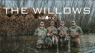 DUCK HUNTING IN THE WILLOWS!! (4 Man In The Clouds) K ZONE TV: 'The Willows'