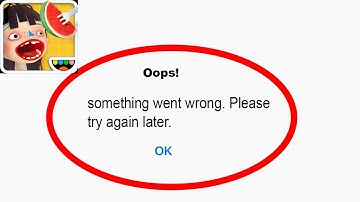 Fix Toca kitchen 2 App Oops Something Went Wrong Error | Fix Toca kitchen 2 went wrong error |PSA 24