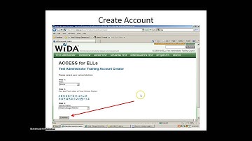 Create a WIDA Log-in