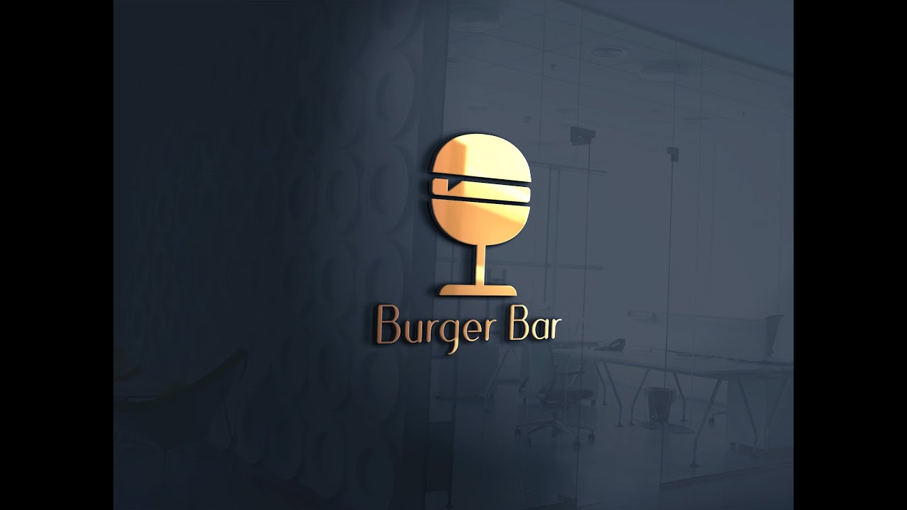 Burger Bar Logo Design Tutorial In Adobe Illustrator |Best Logo Design ...