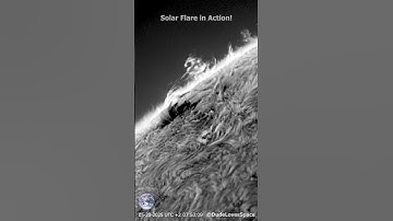 Epic Solar Flare on the Solar Limb! Seen Through My Telescope #astronomy #space #solarsystem