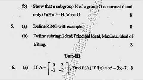 BCA 2nd Sem Mathematical Foundation Question Paper