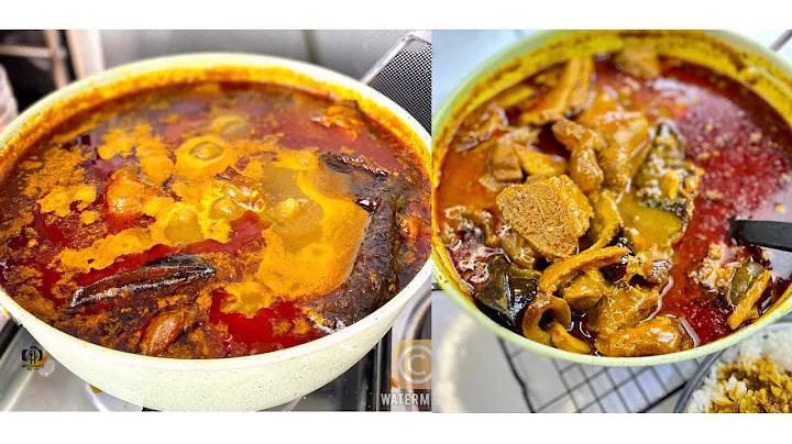 How to make Authentic Ghanaian PALM NUT SOUP|BANGA SOUP|Simple & Delicious Abekwan Recipe