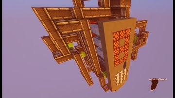 Minecraft Redstone: 7 Segment Display with keypad