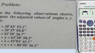 Geodesy - Least Square Method Example No. 1 screenshot 5