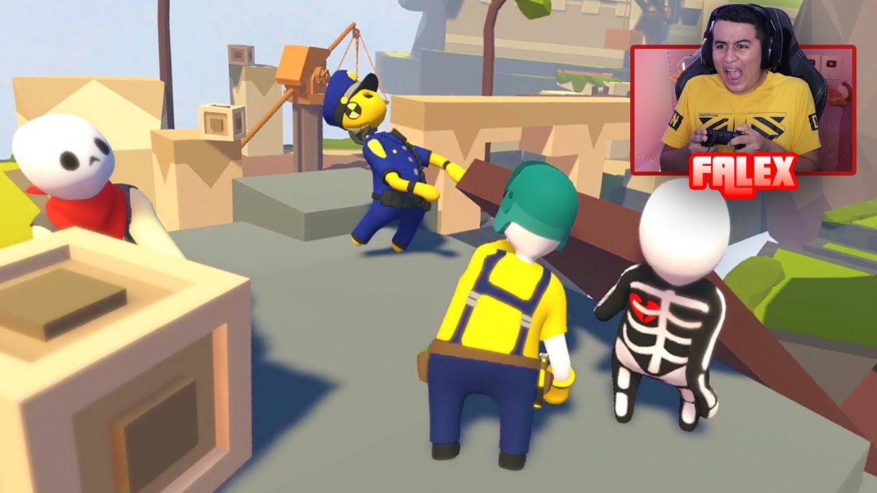 4 TONTOS Y 1 MISIÓN IMPOSIBLE | Risas con Amigos | Human Fall Flat