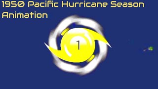 1950 Pacific Hurricane Season Animation