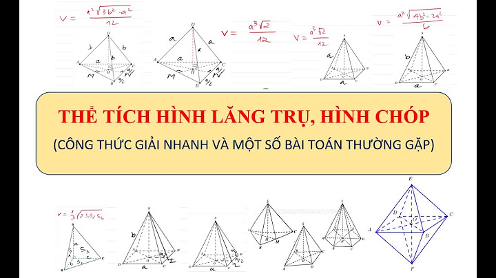 Công thức tính diện tích đáy hình chóp