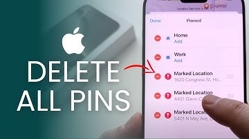 How To Delete All Pinned Locations On iPhone! (Apple Maps)