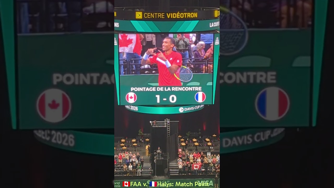 DavisCup / CoupeDavis: #FAA vs #Halys, Match Point #Canada #France #Tennis
