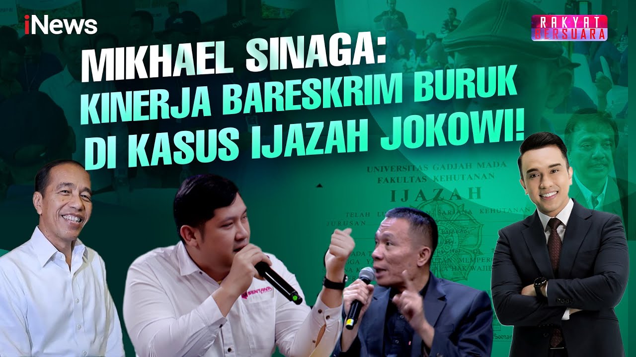 Mikhael Sinaga Tuding Kinerja Bareskrim Polri Buruk,  Acuhkan Fakta Baru Ijazah Jokowi