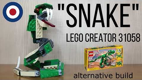 LEGO Creator 31058 Alternative build tutorial SNAKE、レゴクリエイター31058を蛇に組み替え