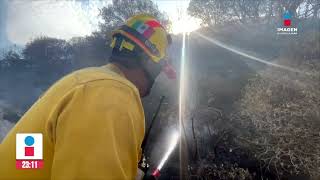 Se registra otro incendio en el Bosque de la Primavera | Imagen Noticias GDL con Rey Suárez